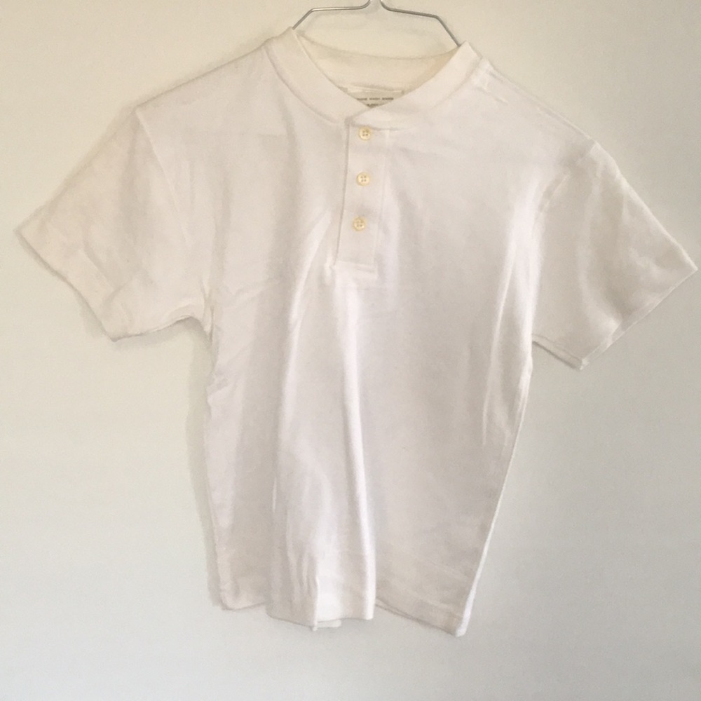 Unused medium white polo shirt
